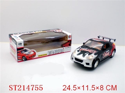 B/O CAR WITH LIGHT ,WITHOUT BATTERY (YELLOW, RED, BLACK) - ST214755