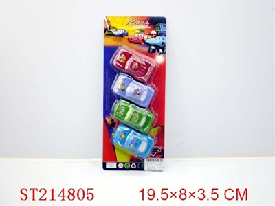 PULL-BACK CARTOON CAR(4 COLORS 4 STYLES ASORTED) - ST214805