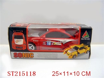 DISTORTION B/O CAR WITH LIGHT AND MUSIC(RED, YELLOW 2 COLORS ASSORTED) - ST215118