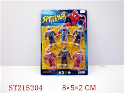 SPIDERMAN (MULTICOLORS ASSORTED 6PCS) - ST215204