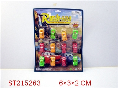 PULL-BACK CAR(12PCS 6 STYLES ASSORTED) - ST215263