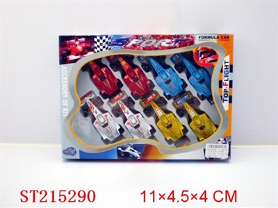 PULL-BACK FORMULA CAR(8PCS 4 COLORS ASSORTED) - ST215290
