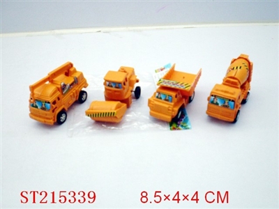 PULL-BACK TRUCK CAR(4 STYLES ASSORTED) - ST215339