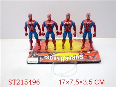 RED SPIDER MAN WITH LIGHT (4PCS) - ST215496