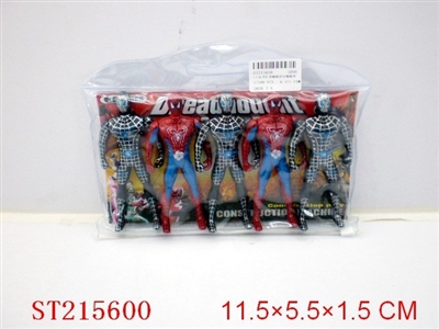 SPIDER MAN ANS BAT MAN WITH LIGHT (5PCS 2 COLORS) - ST215600