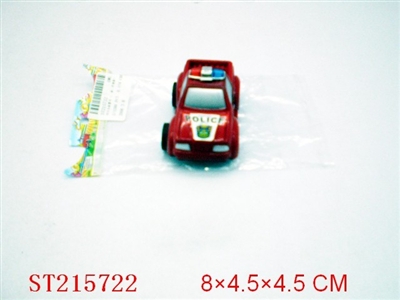 PULL-BACK POLICE CAR(3 STYLES 3 COLORS ASSORTED) - ST215722