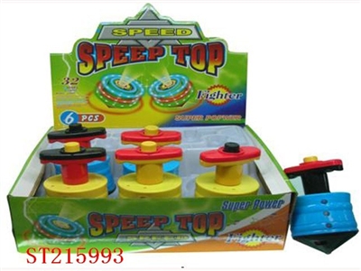SPINNING TOP WITH INFRARED AND MUSIC,5-LIGHT(6PCS 3 COLORS ASSORTED) - ST215993