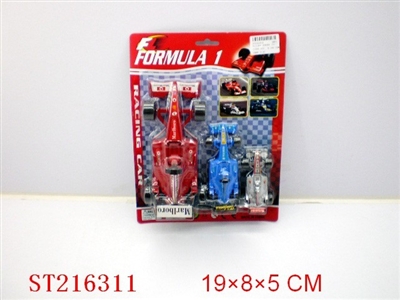 PULL-BACK FORMULAR CAR (4 STYLES ASST) - ST216311