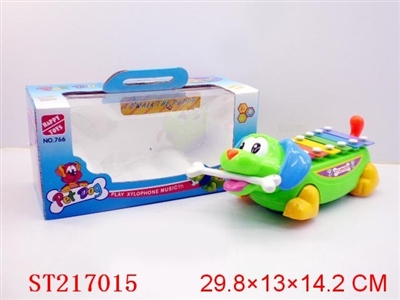 B/O CARTOON GOG WITH MUSICAL INSTRUMENT (2 COLORS ASSORTED) - ST217015