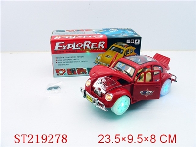 B/O CAR WITH LIGHT AND MUSIC(RED,BLUE,YELLOW) - ST219278
