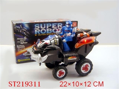 B/O CAR LIGT BRIDGE WITH LIGHT AND MUSIC(WITHOUT BATTERY,BLACK) - ST219311