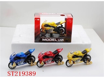DIE-CAST METAL MOTORBIKE MODEL WITH MUSIC (BATTRTY)RED,BLUE,YELLOW - ST219389