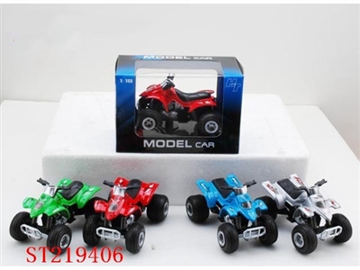 DIE-CAST METAL MOTORBIKE MODEL (2 STYLES ,RED,BLUE,SILVER,GRENEN) - ST219406