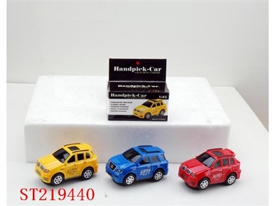 B/O CAR WITH LIGHT(2 STYLES 3 COLORS ASST) - ST219440