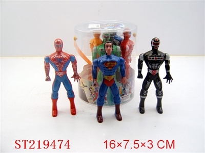 SUPER MAN WITH LIGHT(8PCS) - ST219474