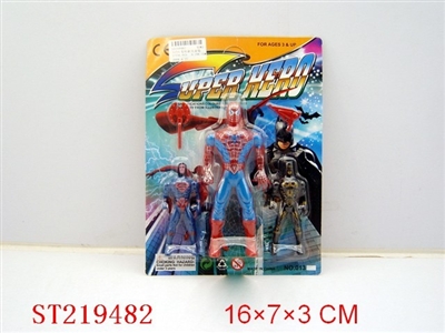 SUPER MAN WITH LIGHT (3PCS) - ST219482