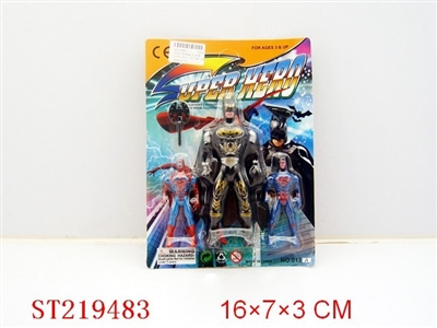 SUPER MAN WITH LIGHT (3PCS) - ST219483