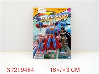 SUPER MAN WITH LIGHT (3PCS) - ST219484