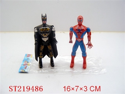SPIDER MAN AND BAT MAN WITH LIGHT - ST219486