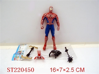 SPIDER MAN WITH LIGHT (2 COLORS ASSORTED) - ST220450