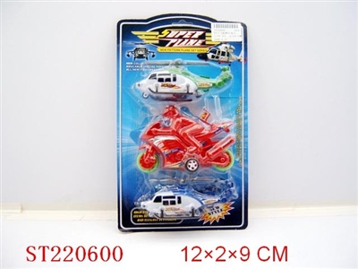 PULL-BACK PLANE AND MOTORCYCLE - ST220600
