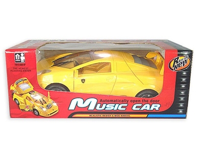 B/O CAR WITH MUSIC,LIGHT OPEN DOOR (REN AND YELLOW COLORS) - ST220895