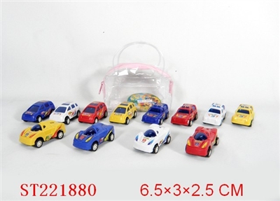 PULL-BACK CAR(12PCS 4 STYTLES 4 COLORS ASSORTED) - ST221880