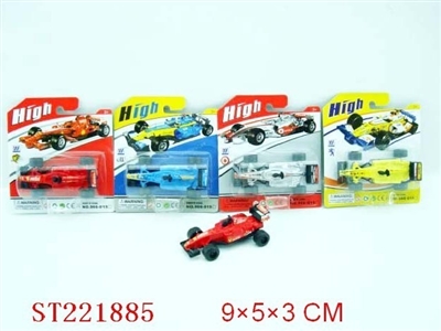 PULL-BACK F1 FORMULA RACING (4 COLORS ASSORTED) - ST221885