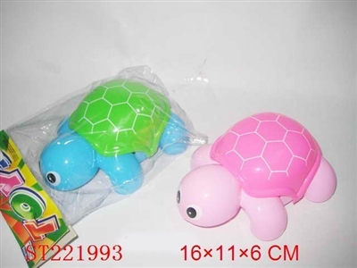 PULL LINE TURTLE WITH BEL (2 COLORS ASSORTED) - ST221993