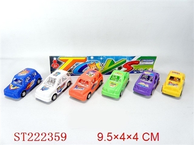 PULL-BACK CAR（6PCS） - ST222359