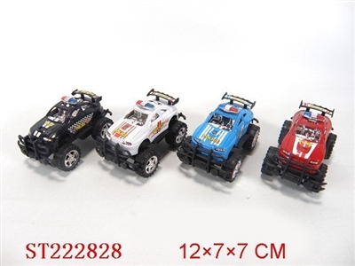 PULL-BACK POLICE CAR(2 STYLES 4 COLORS) - ST222828