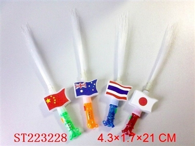 闪光光纤四国国旗棒 - ST223228