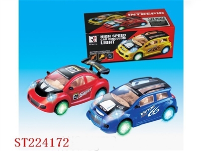 B/O CAR WHEEL WITH LIGHTS 6LIGHTS (2 STYLES 3 COLORS ASSORTED) - ST224172