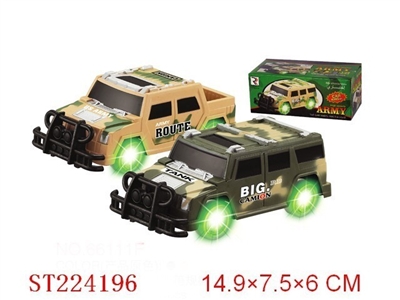 B/O HUMMER CAR WHEEL WITH 4LIGHT (2 STYLES 2 COLORS) - ST224196