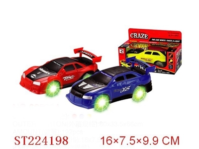 B/O CAR WHEEL WITH 4LIGHT(2 STYLES 3 COLORS) - ST224198