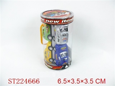 PULL-BACK CAR（6PCS） - ST224666