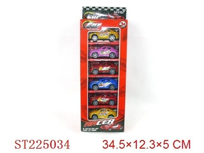 PULL BACK CAR(6PCS) - ST225034