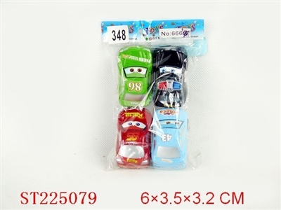 PULL-BACK CAR(4PCS) - ST225079