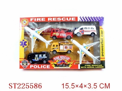 PULL-BACK FIRE ENGINE AND PLANE - ST225586