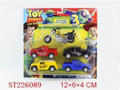 PULL-BACK CAR+MOTORCYCLE - ST226089