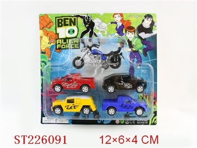 PULL-BACK CAR+MOTORCYCLE - ST226091
