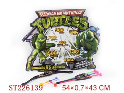 NINJA TURTLE MAGNETIC DARTBOARD WITH BOW AND ARROW - ST226139