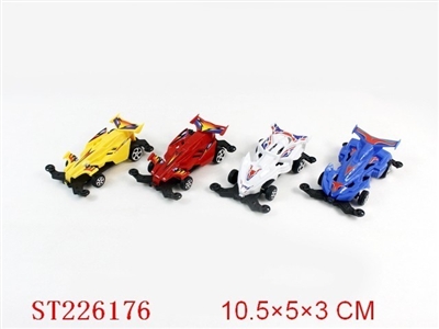 PULL-BACK CAR(4PCS 4 COLORS ASSORTED) - ST226176