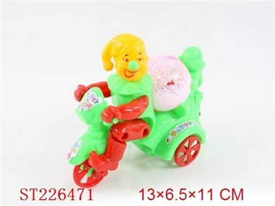 实色卡通雪花小丑拉线车 - ST226471
