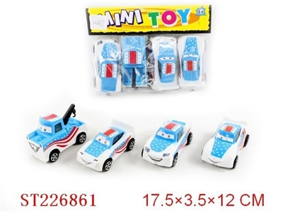 PULL-BACK STORY CAR(4STYLES MIXED) - ST226861