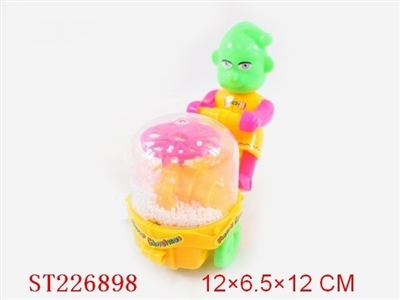 PULL LINE CAR W/LIGHT&SNOWING - ST226898