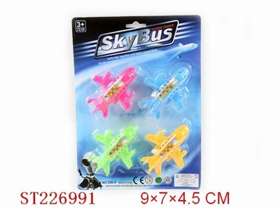 PULL-BACK PLANE(4PCS 4 COLORS ASSORTED) - ST226991