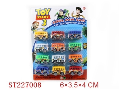 PULL-BACK CAR(12PCS 4 STYLES ASSORTED) - ST227008