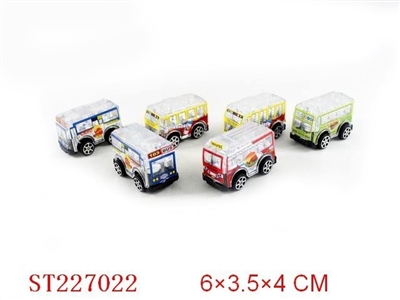 PULL-BACK CAR（6PCS） - ST227022