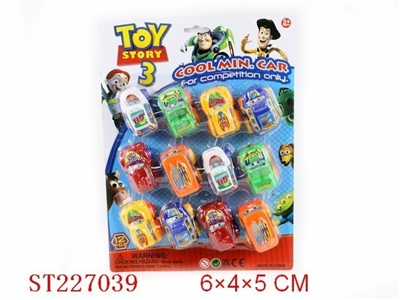 PULL-BACK CAR(12PCS 6 STYLES ASSORTED) - ST227039